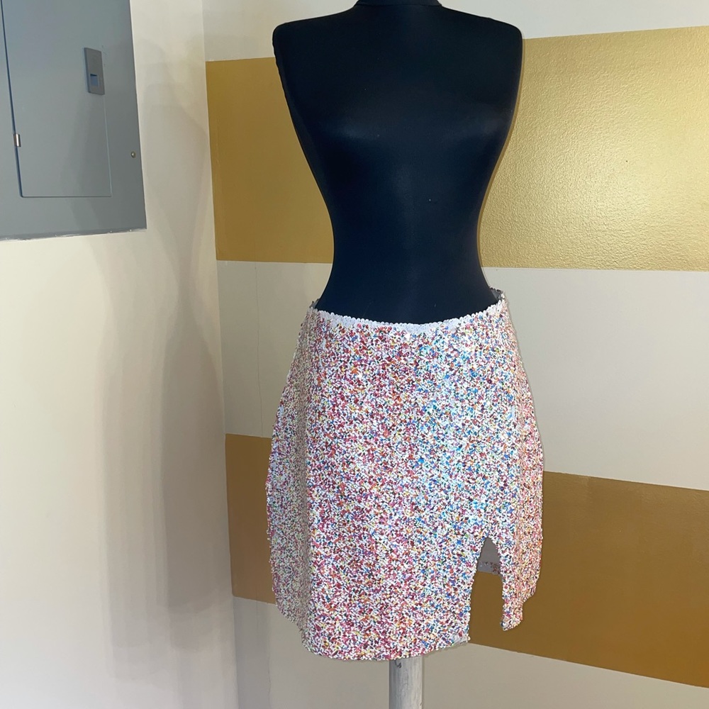 2way sequin skirt